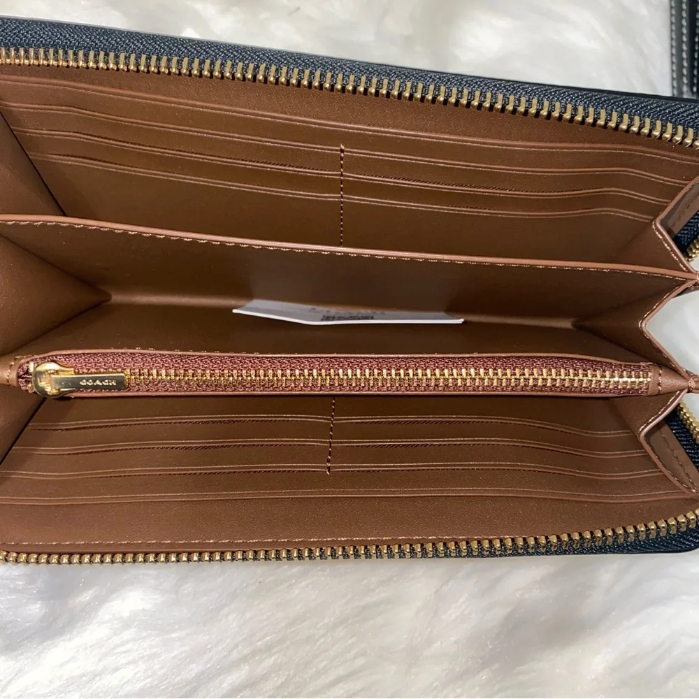 Coach large accordion wallet New